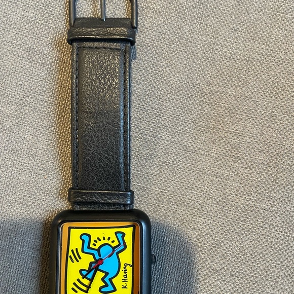Keith Haring Art Square Watch - Vintage Wearable Artwork /Unisex - Picture 7 of 7